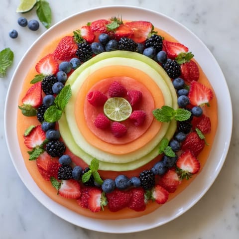 Simple Layered Melon Berries