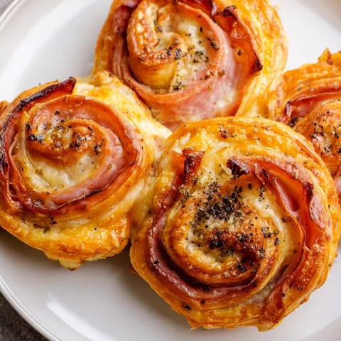 Savory Ham Cheese Pinwheels