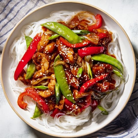 Mongolian Chicken with Noodles