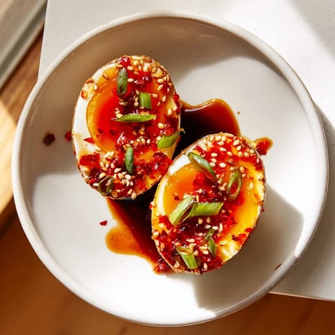Chili Oil Jammy Eggs