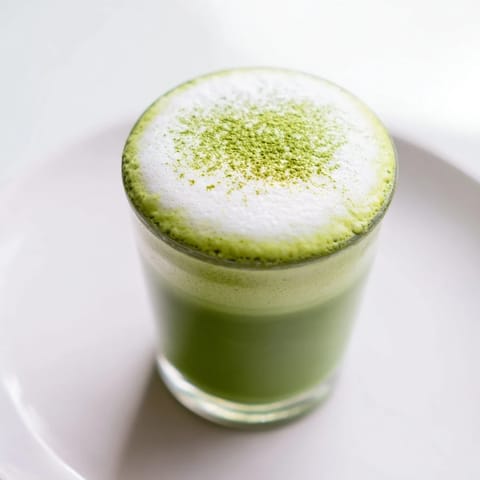 Creamy Matcha Latte Foam