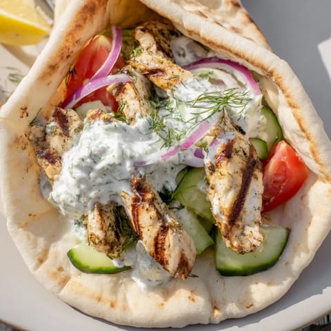Greek Chicken Mediterranean Wrap