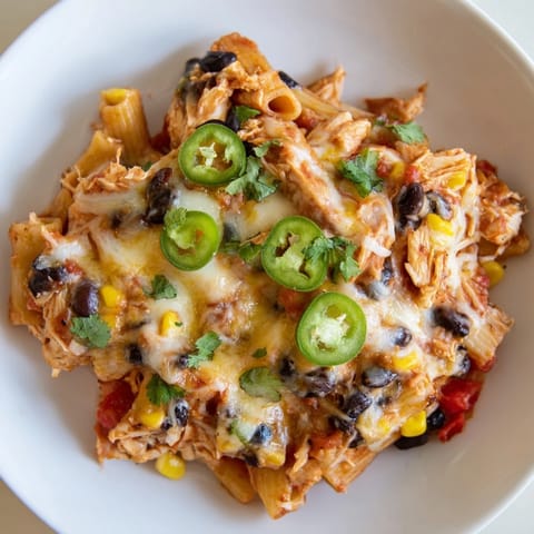 Chicken Burrito Pasta Bake
