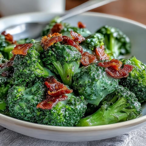 Broccoli with Garlic Sauce Bacon