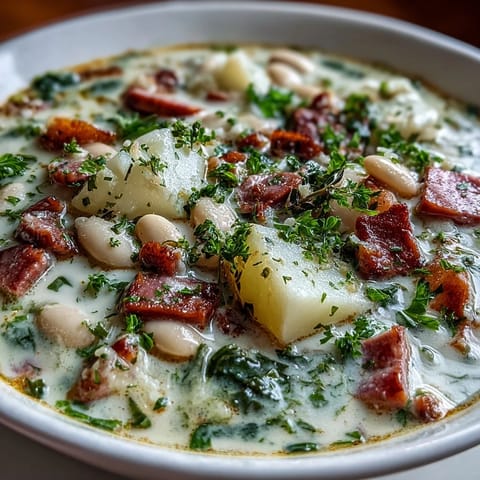 Creamy Ham White Bean Soup #1378