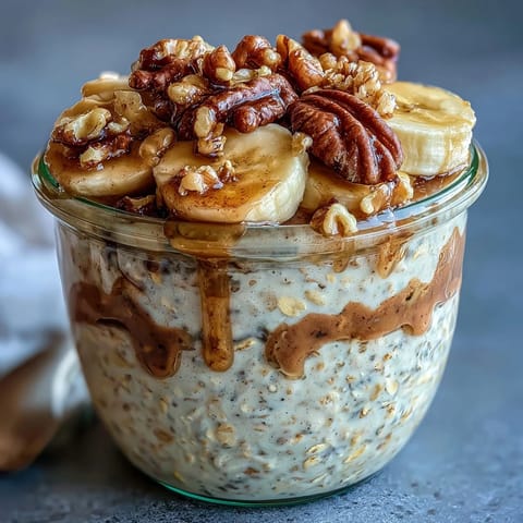 Banana Bread Overnight Oats #1400