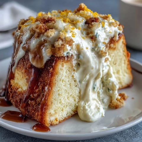 Easter Sweet Ricotta Pie with Lemon Zest: A creamy, citrusy ricotta filling baked in a tender pastry crust, dusted with powdered sugar for a classic Italian dessert.