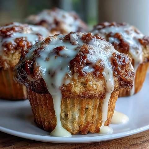 Fluffy lemon poppy seed muffins with a bright citrus glaze, perfect for a sunny spring brunch table.