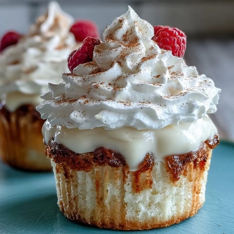 Cinco de Mayo Tres Leches Cupcakes topped with whipped cream and cinnamon, perfect for festive celebrations.  
