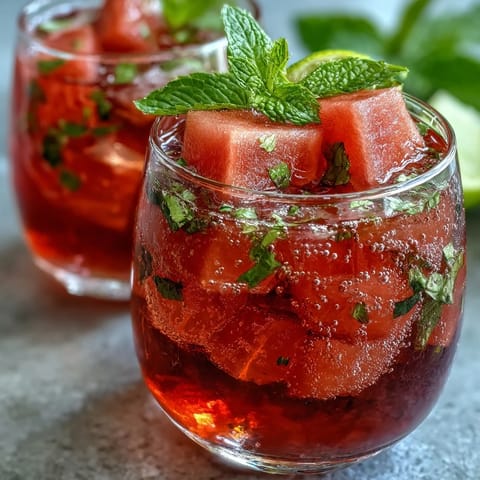Watermelon Mint Vodka Spritz