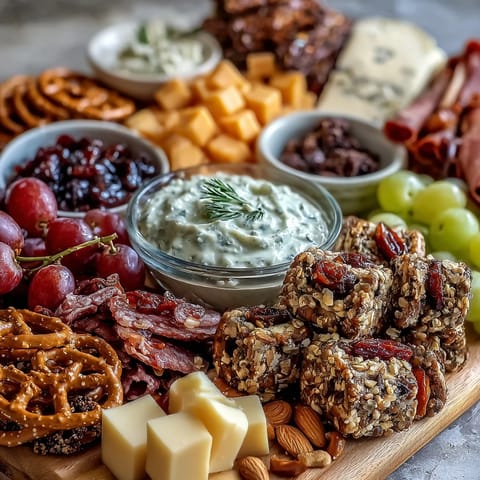 Vibrant Grad Party Snack Board with sweet and savory bites, perfect for celebrating graduates and delighting guests of all ages.