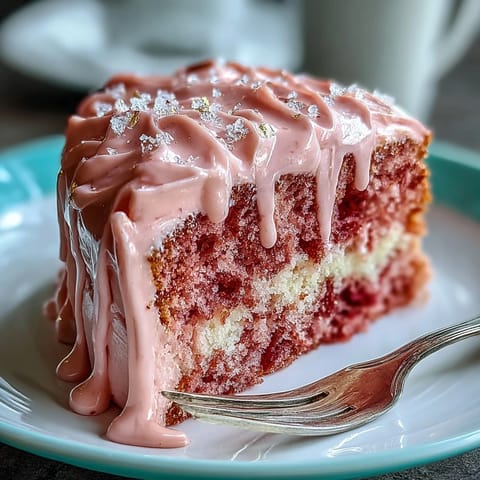 Show-stopping Bridal Shower Rosé Velvet Cake, moist and adorned with shimmering gold.