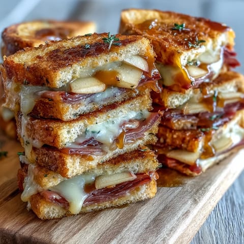 Golden Apple Ham Grilled Cheese Roll-Ups with melted cheddar, ready to eat.