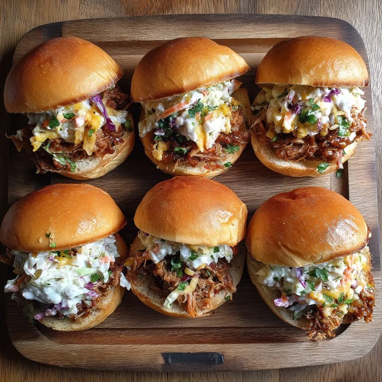 A wooden tray with six sandwiches.