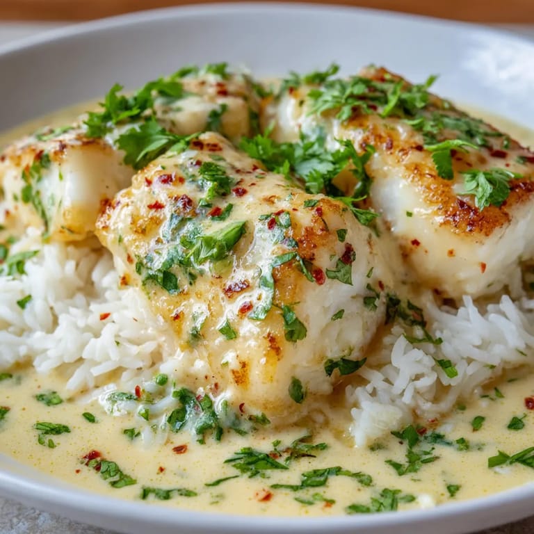 A plate of food with rice and fish.