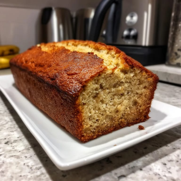 A loaf of bread on a plate.