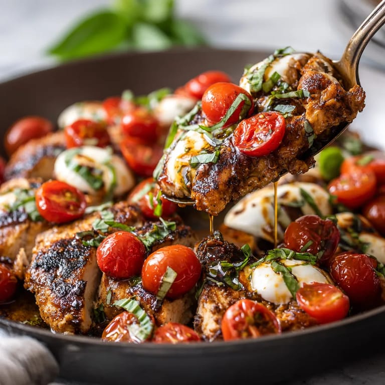 A plate of food with tomatoes and cheese.