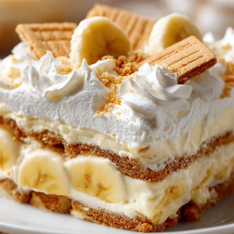 A slice of banana cream pie.