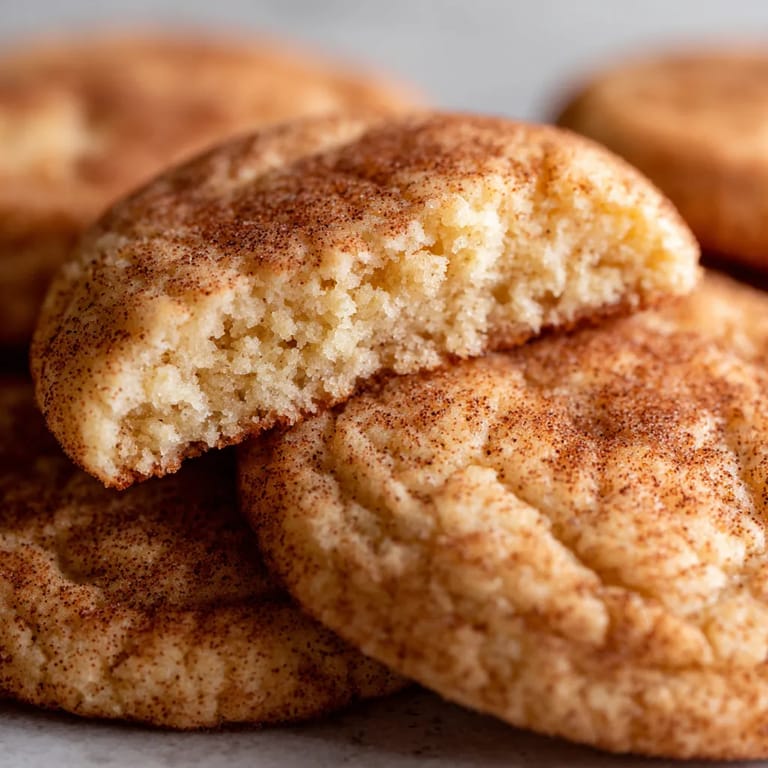 A stack of cookies with a brown sugar topping.