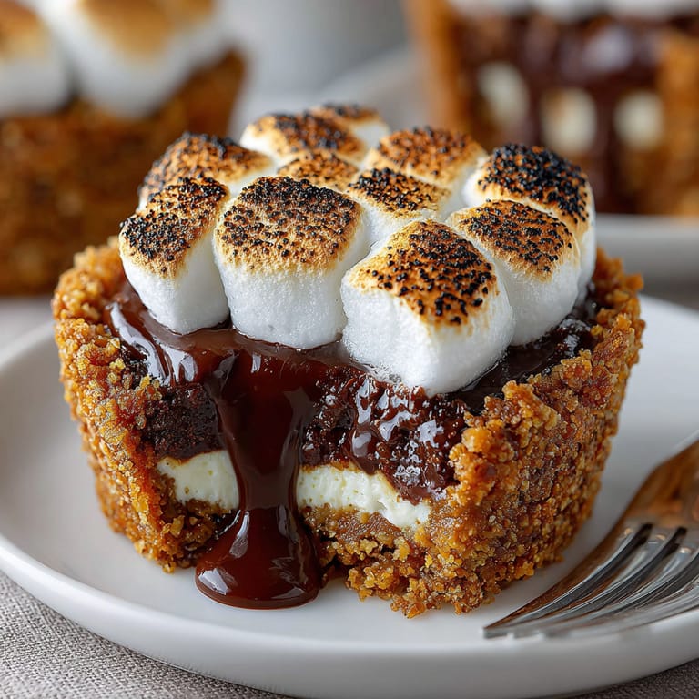 A chocolate covered marshmallow in a pie cup.
