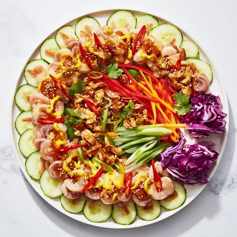 This gorgeous Mighty Dragon Lunar New Year Board features shrimp, pork, and veggies, ready for dipping.