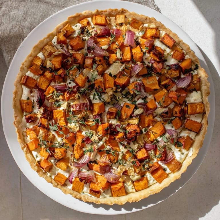 A rustic and savory Feuilles d'Érable Tartes Salées d'Automne, offering a burst of fall flavors within.