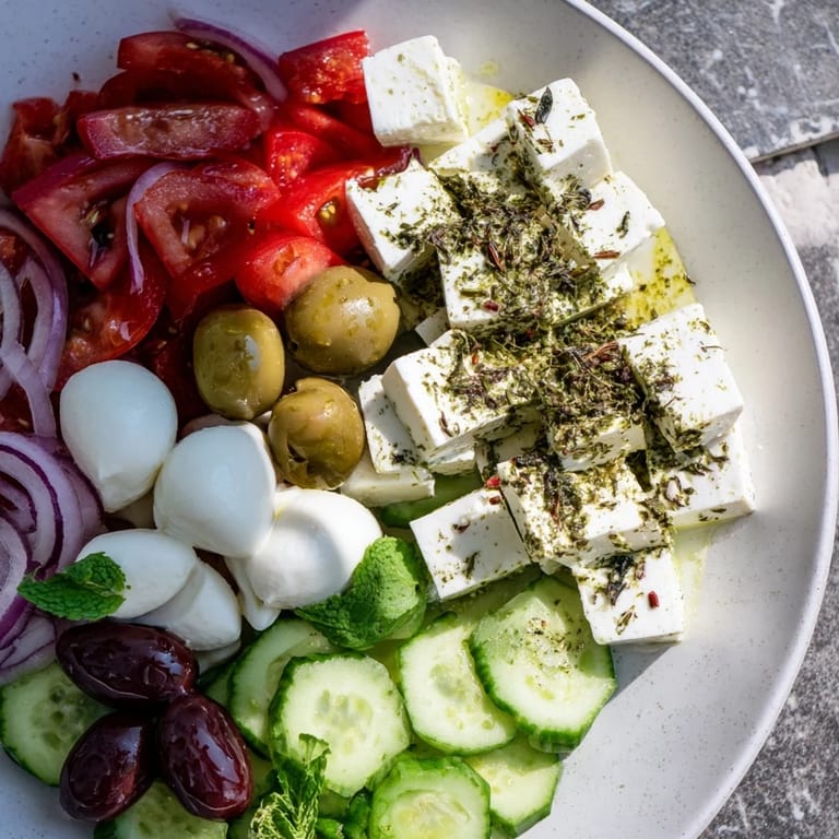 Image capturing the delicious variety of The Sun-Drenched Patio, perfect for a light, shared appetizer.