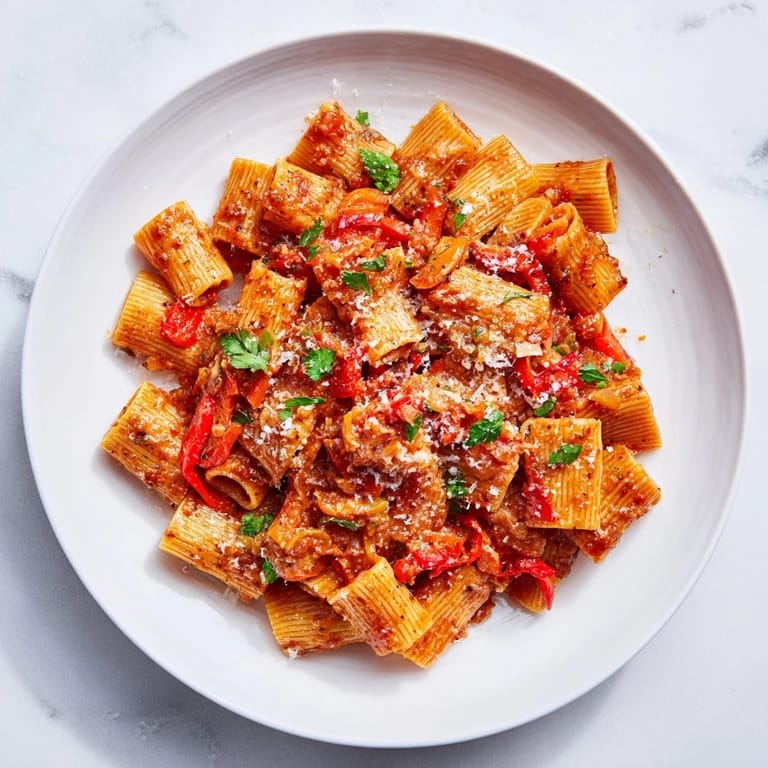 Enjoy the delicious aroma of this easy One-Pot Diavola spicy pasta, a hearty Italian weeknight meal.