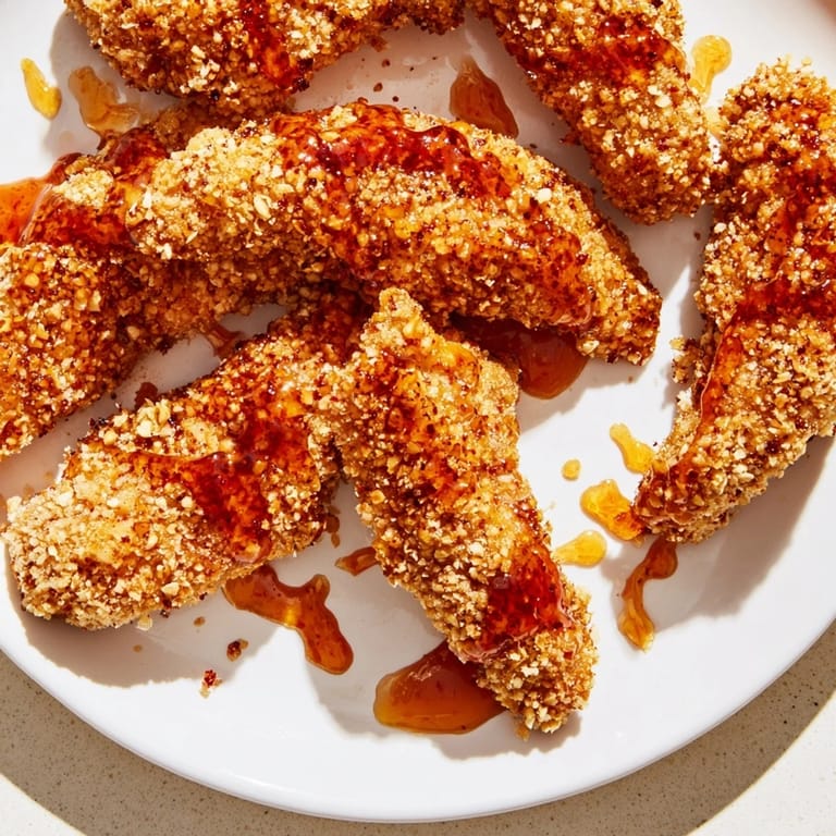 Freshly made crispy panko chicken tenders, a perfectly balanced combination of textures, and flavors.