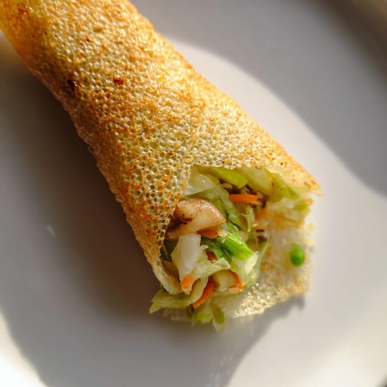 Enjoy homemade crispy rice paper dumplings: tender filling wrapped in a crispy, golden shell.