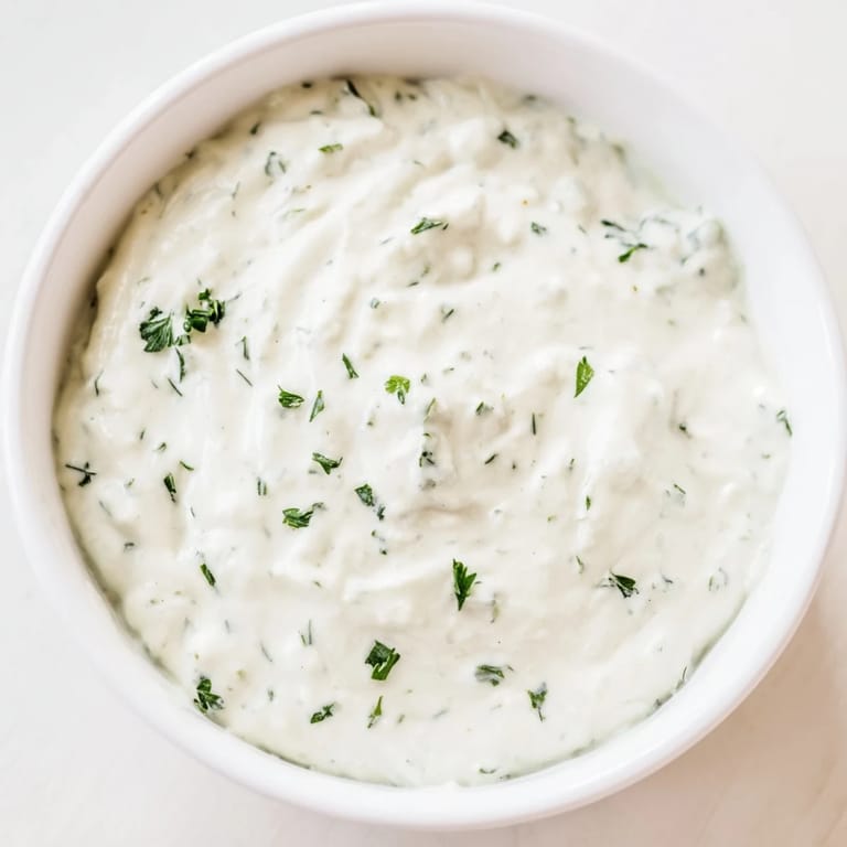 Close-up of fresh, flavorful Green Goddess Salad Dip, showcasing bright herbs and tangy taste.