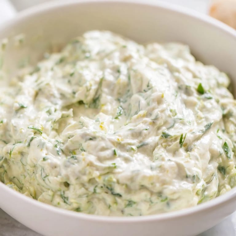 Delicious Green Goddess Salad Dip, perfect for dipping crunchy vegetables, a vegetarian delight.