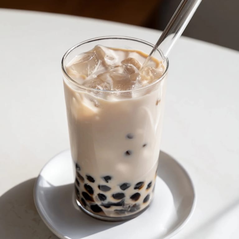 Easy boba tea hack: This quick recipe is perfect, with sweet milk poured over tapioca pearls.