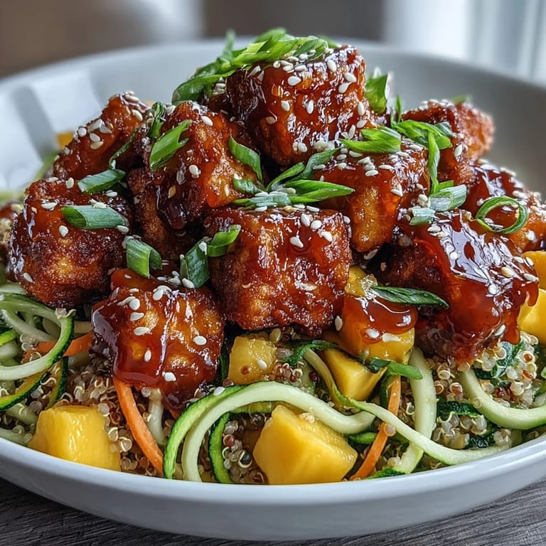 Nutritious Easy Teriyaki Quinoa Bowl, a delightful mix of textures and flavors.