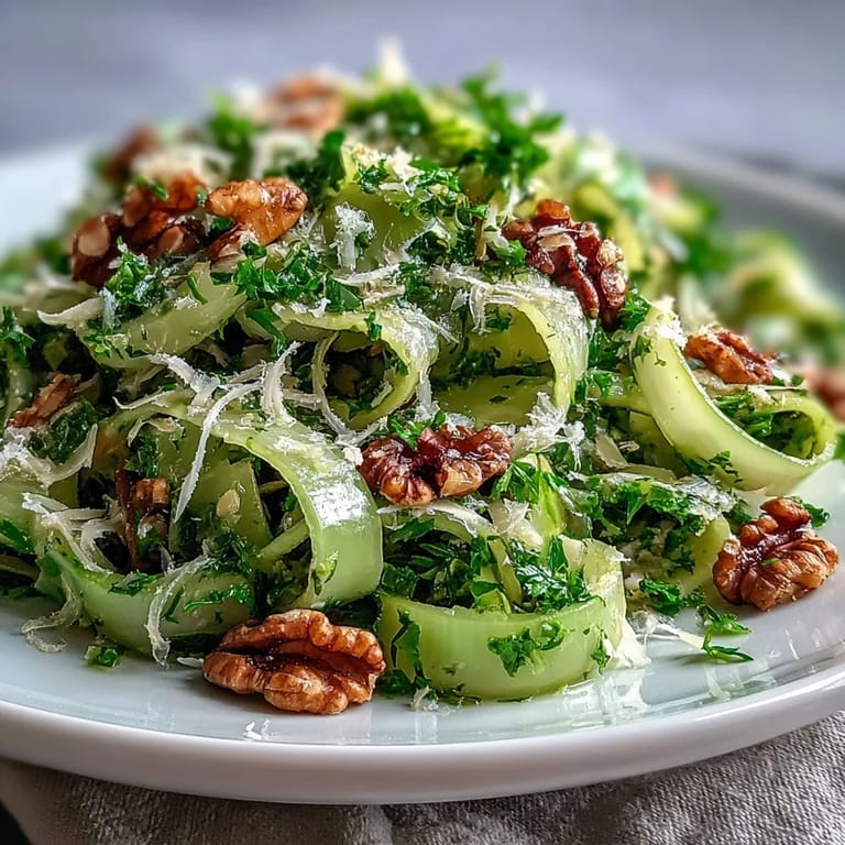 Light and crisp celery salad tossed with lemon vinaigrette, Parmesan shavings, and parsley, perfect for a healthy vegetarian appetizer or side.