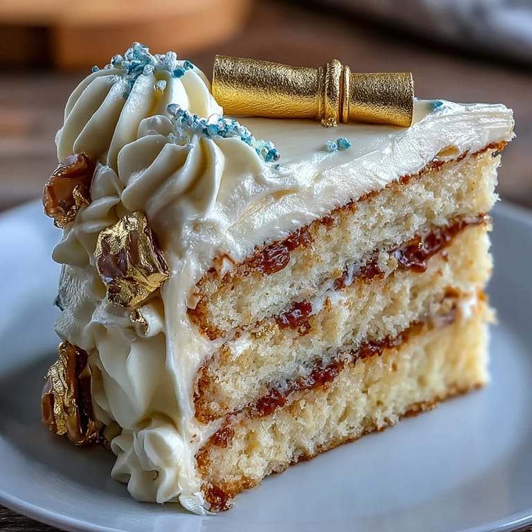 Festive graduation cake featuring creamy buttercream, edible gold foil, and a charming diploma-shaped topper, ideal for milestone celebrations.