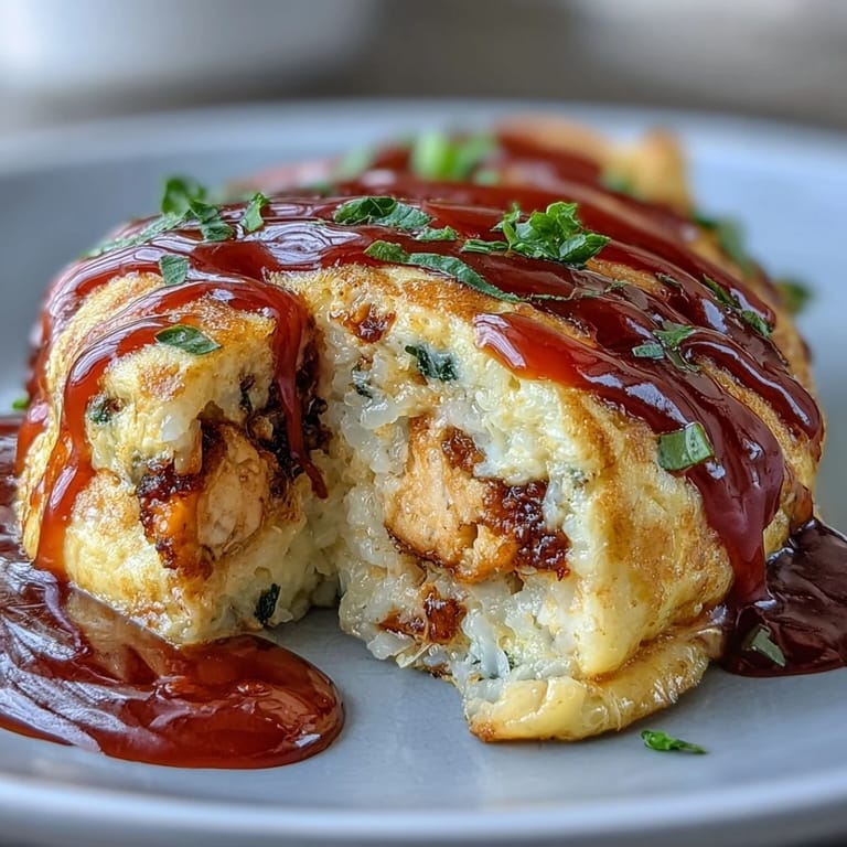 Comforting Omurice with perfectly cooked, soft egg and tangy ketchup rice.