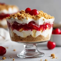 A dessert with a cookie crust and white cream.